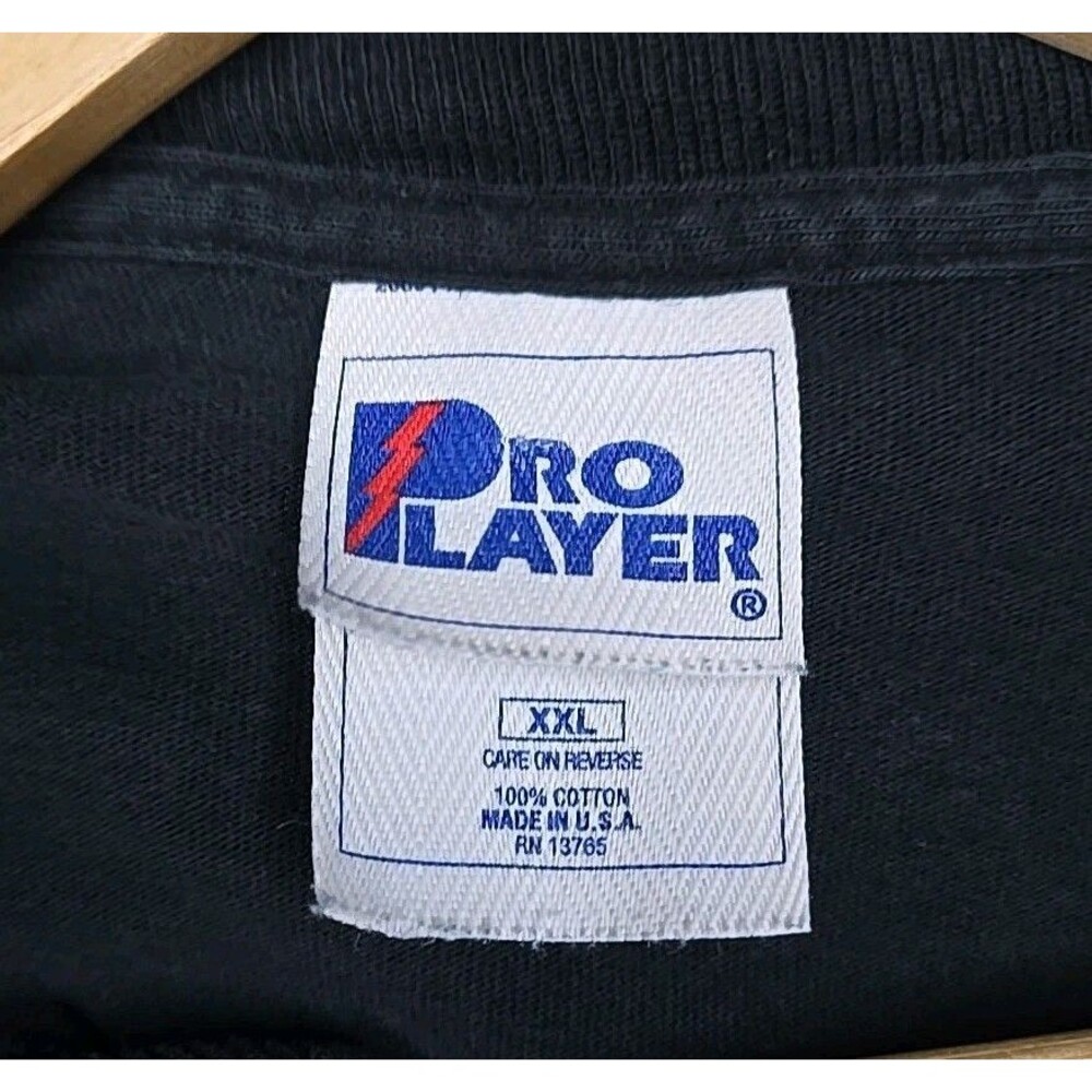 Vintage Chicago Bulls Lg Head, T-Shirt Pro Player, Made In The USA, Sz XXL Black - Picture 7 of 9